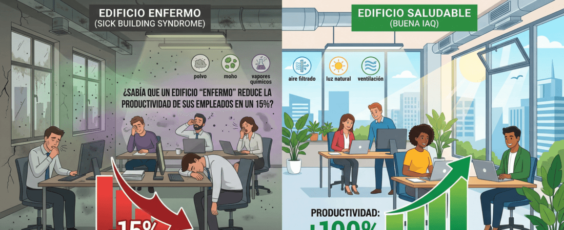 El 15% Invisible: Cómo el AIRE de su oficina está frenando su crecimiento corporativo