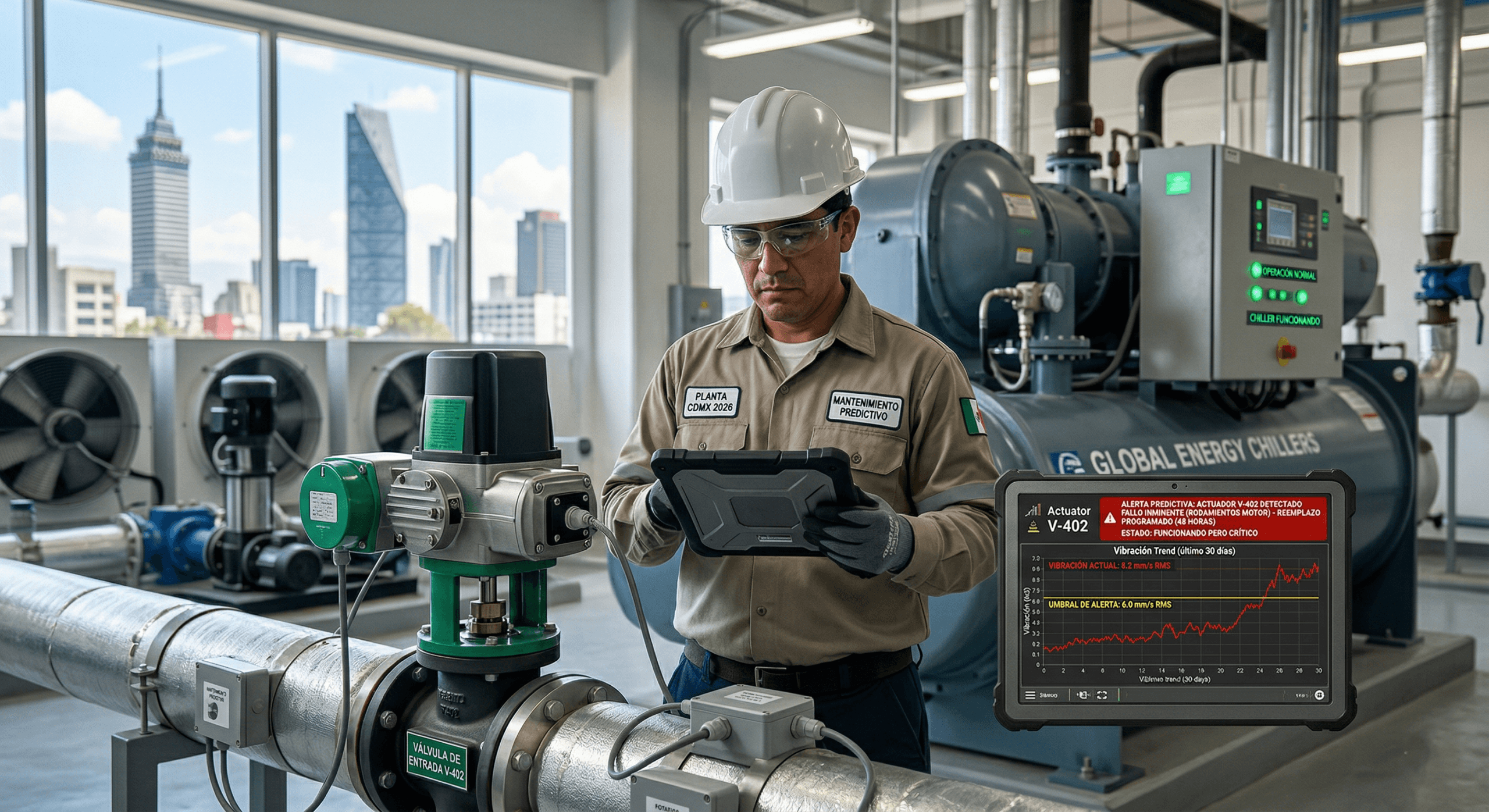 La Autopsia Antes de la Muerte: Cómo predecir la falla de un actuador antes de que su Chiller se detenga