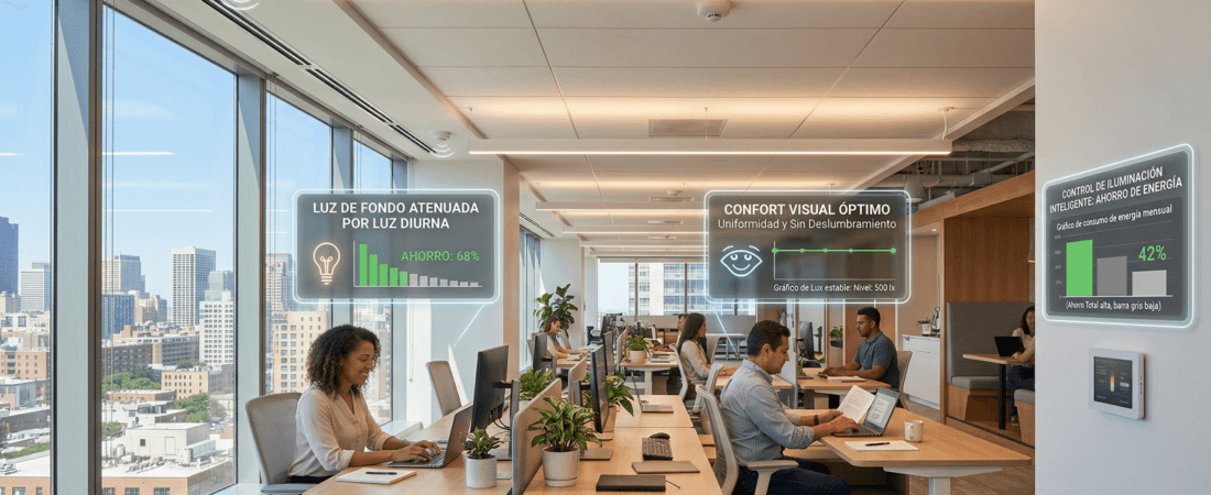 Más allá del “Prender y Apagar”: Cómo el Control de Luz Constante elimina el desperdicio visual y energético